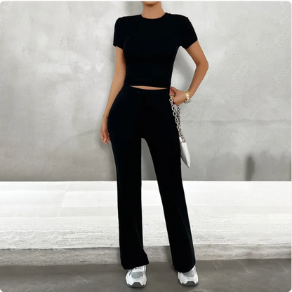 Chic Urban Round Neck Set