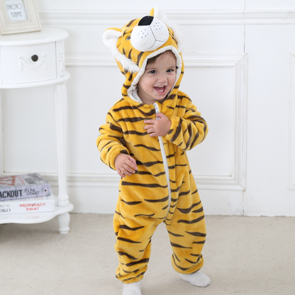 Baby Jumpsuit Newborn Flannel Animal Romper ChicCharm
