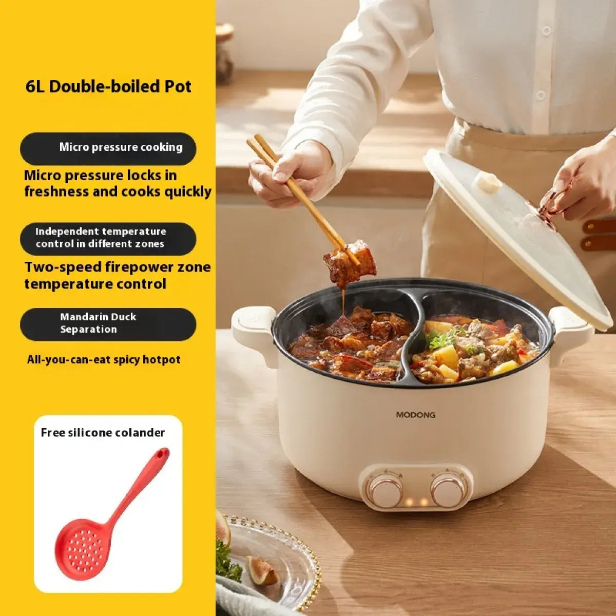 Modong Dual-Taste Electric Pot