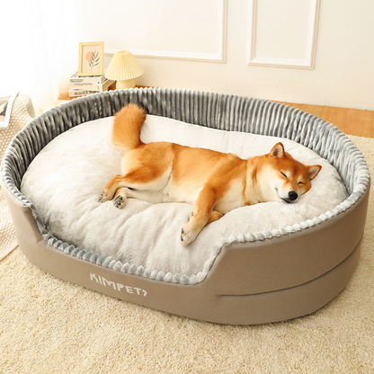 All-Season Comfort Pet Bed with Easy-Clean Cover