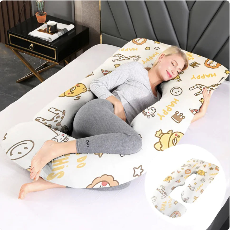 J-Shaped Pregnancy Support Pillow