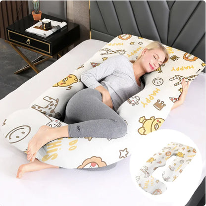 J-Shaped Pregnancy Support Pillow
