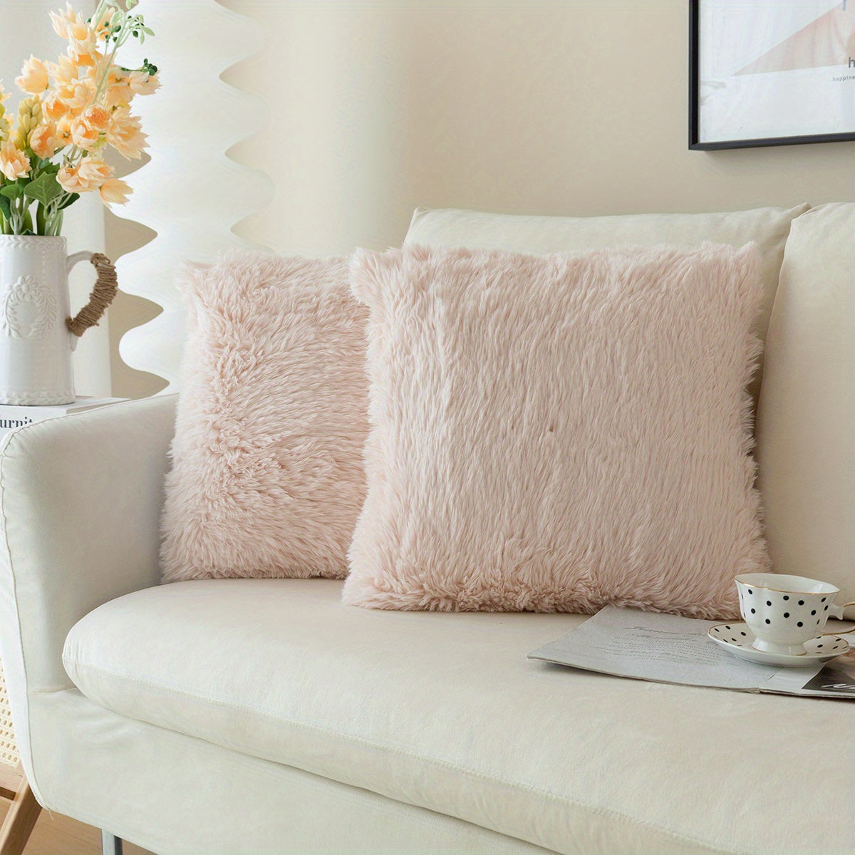 Chic Plush Cushion Covers