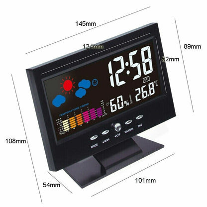 LED Multi-Function Alarm Clock with Weather Display