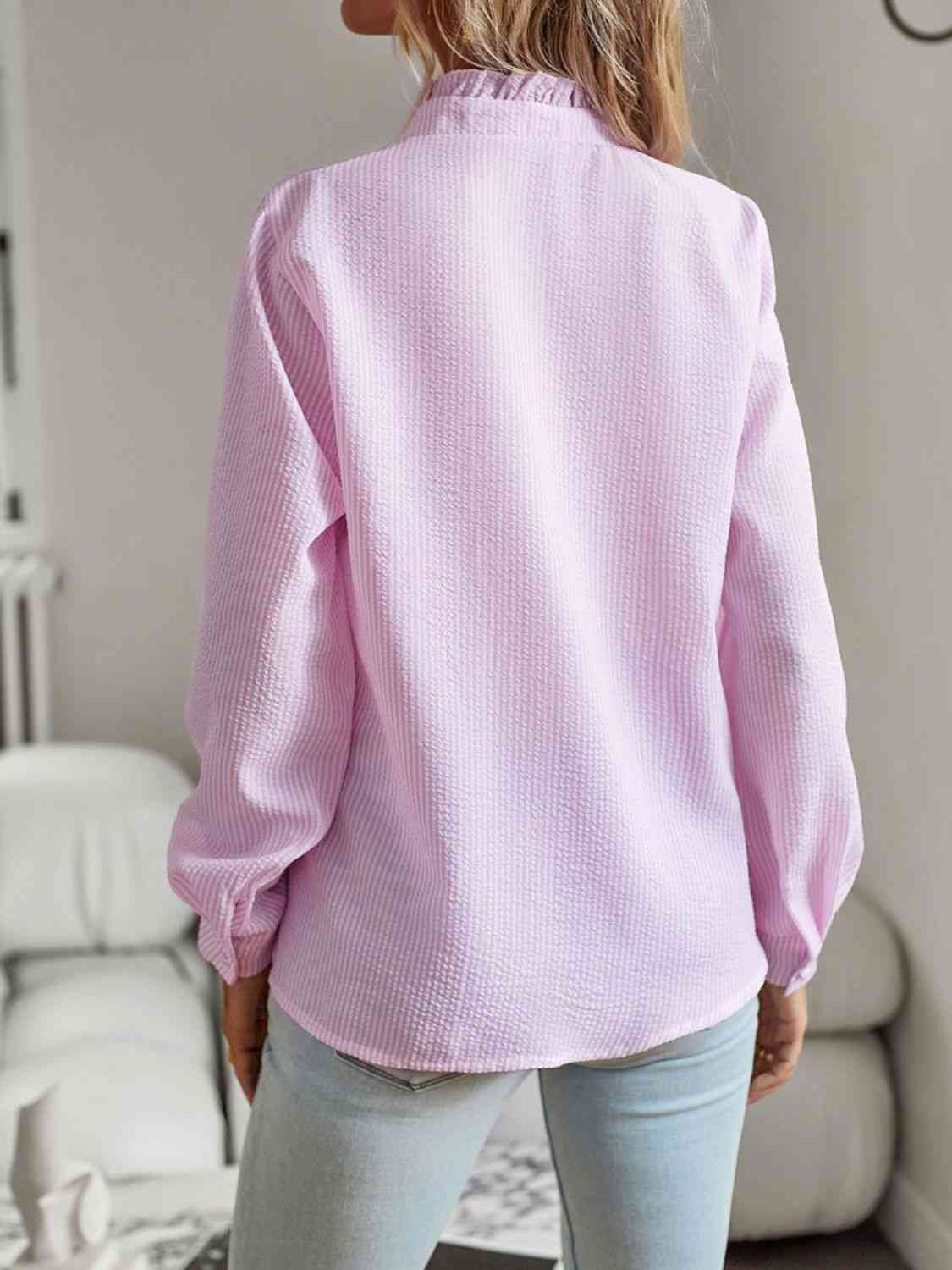 Ruffle Grace Long Sleeve Top
