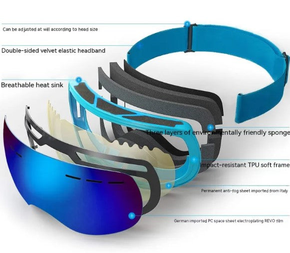 ClearView Anti-Fog Ski Goggles
