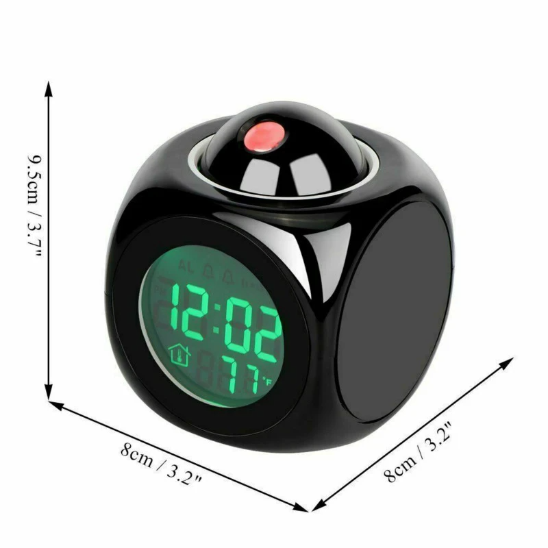 Voice-Controlled LED Projection Alarm Clock