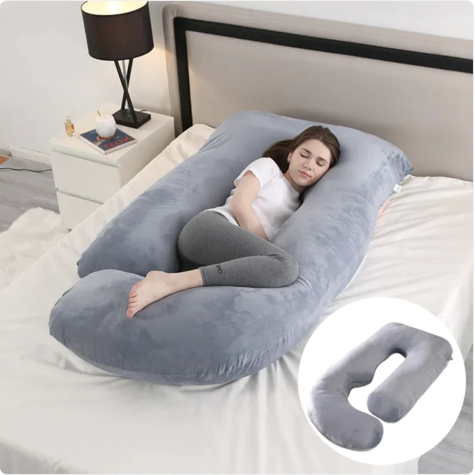J-Shaped Pregnancy Support Pillow