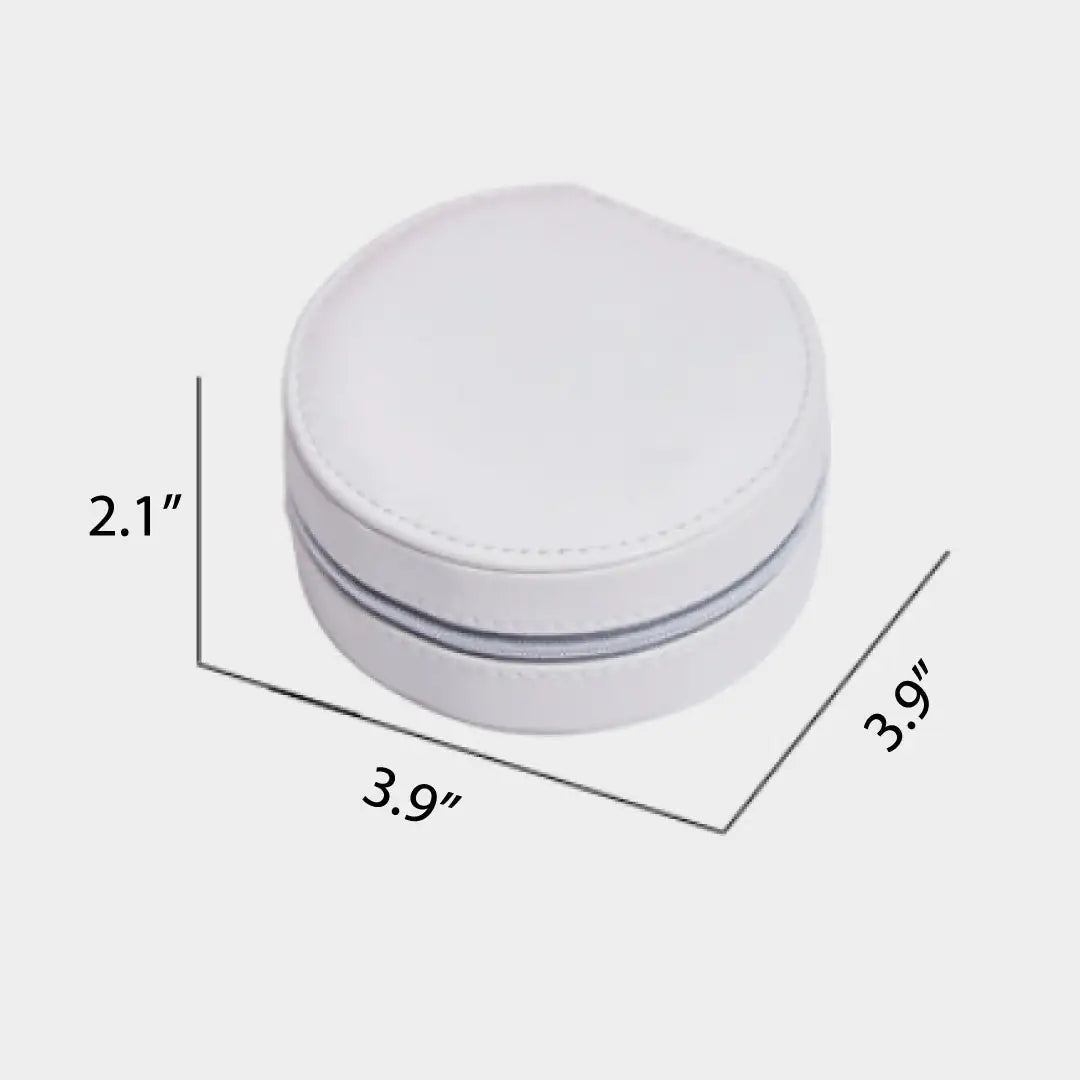 Circular Travel Jewelry Box