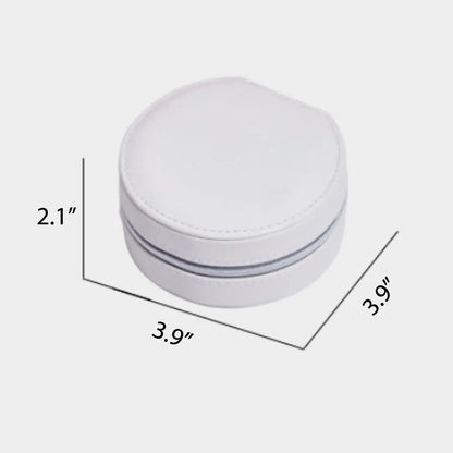 Circular Travel Jewelry Box