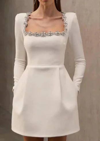 Rhinestone Blossom Gown