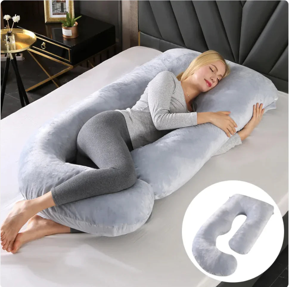 J-Shaped Pregnancy Support Pillow
