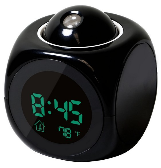 Voice-Controlled LED Projection Alarm Clock