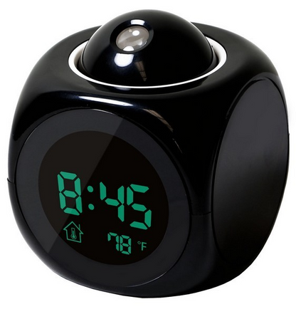 Voice-Controlled LED Projection Alarm Clock