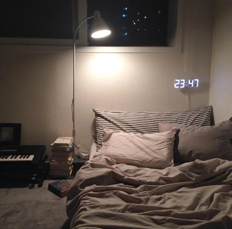3D LED Digital Wall Clock with USB
