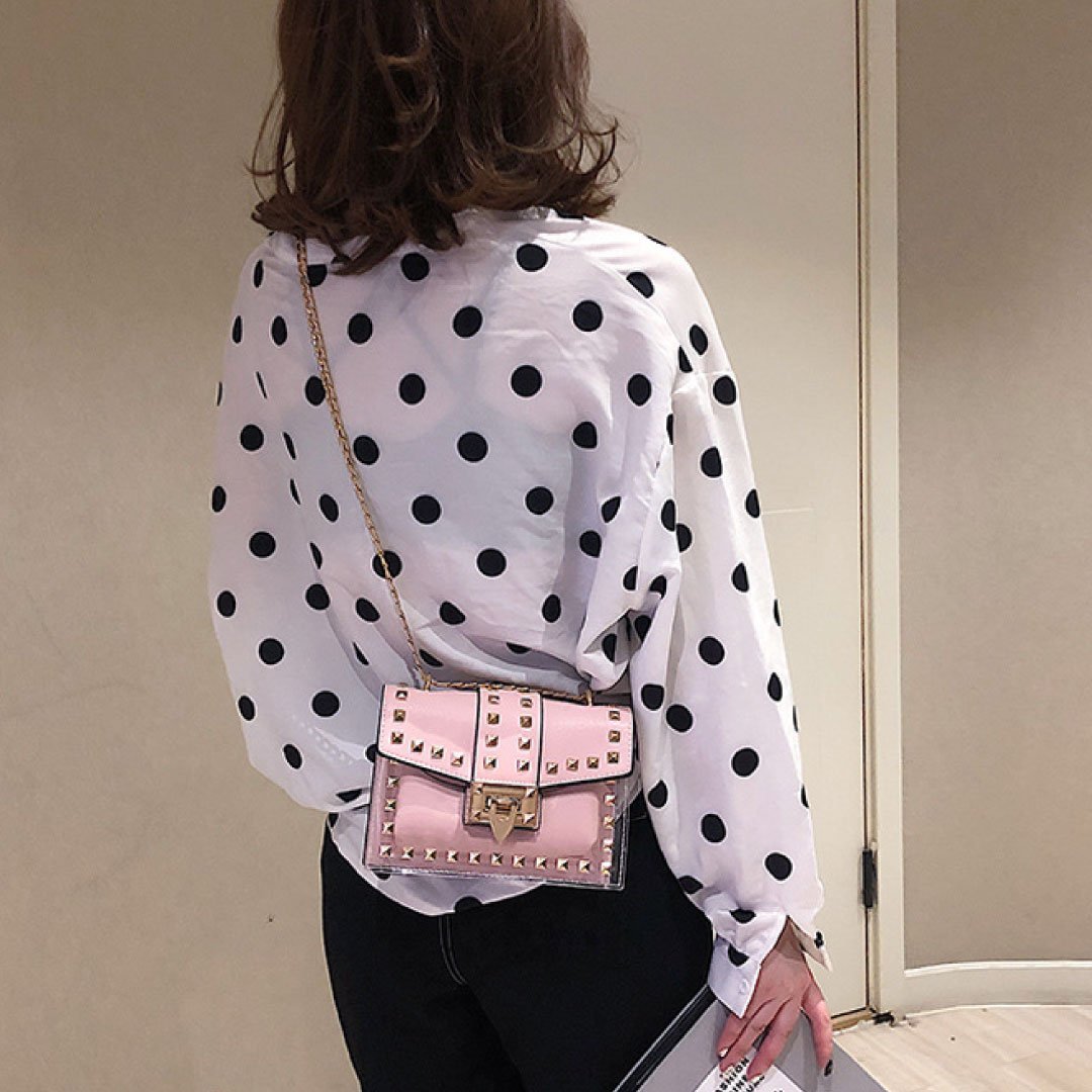 Betty Shoulder Bag -Clear/Rose ChicCharm