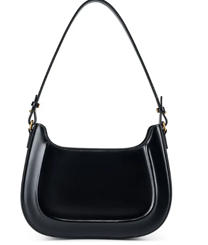 Chic Retro Leather Saddle Bag