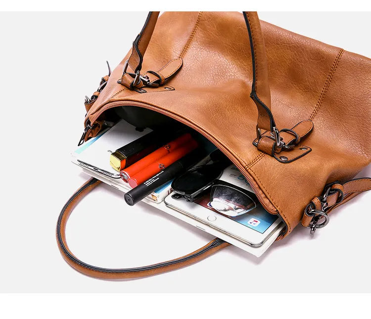 Chic Retro Shoulder Bag - High Capacity