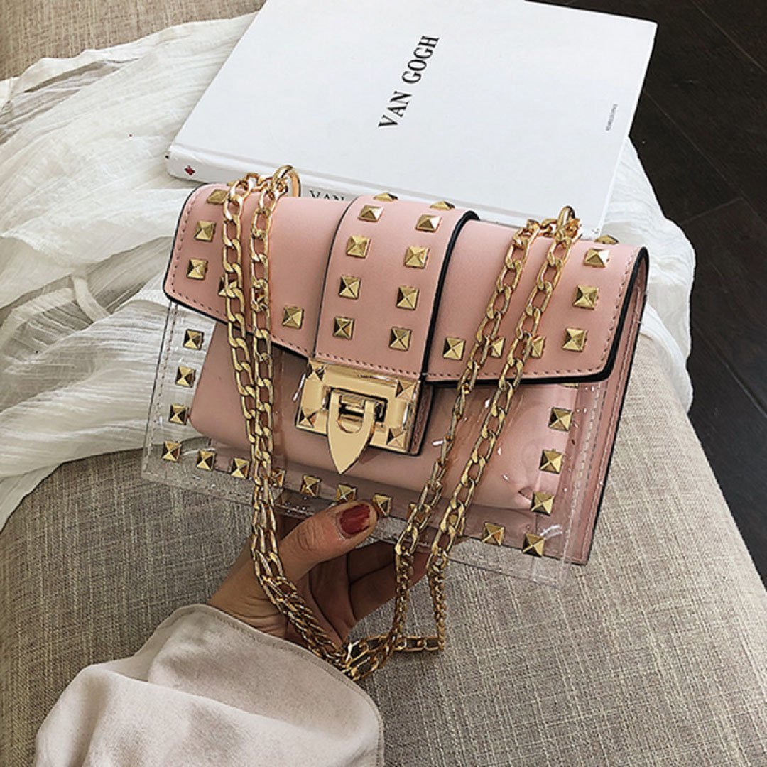 Betty Shoulder Bag -Clear/Rose ChicCharm
