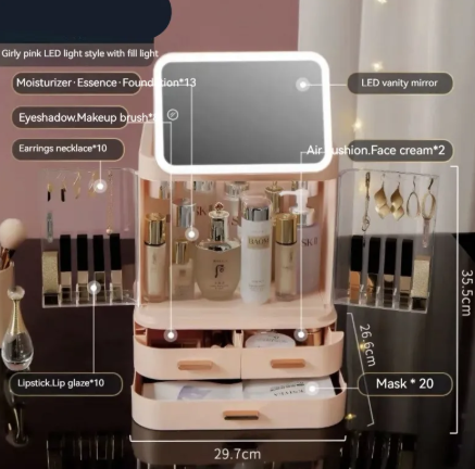 Illuminated Vanity Makeup Organizer ChicCharm