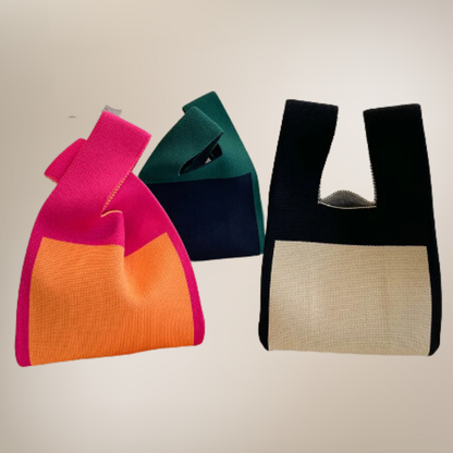 ClaudiaG Woven Color Block Satchel 
