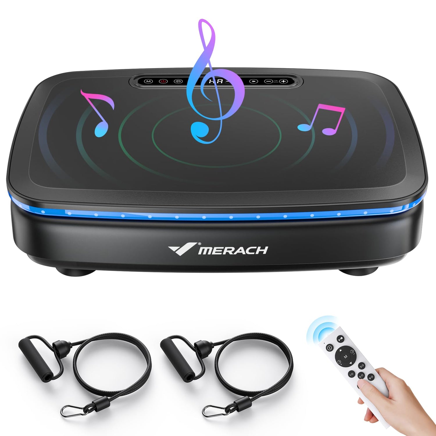 MERACH Fitness Vibration Platform with Bluetooth and LED