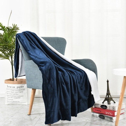 Luxury Sherpa Cashmere Throw