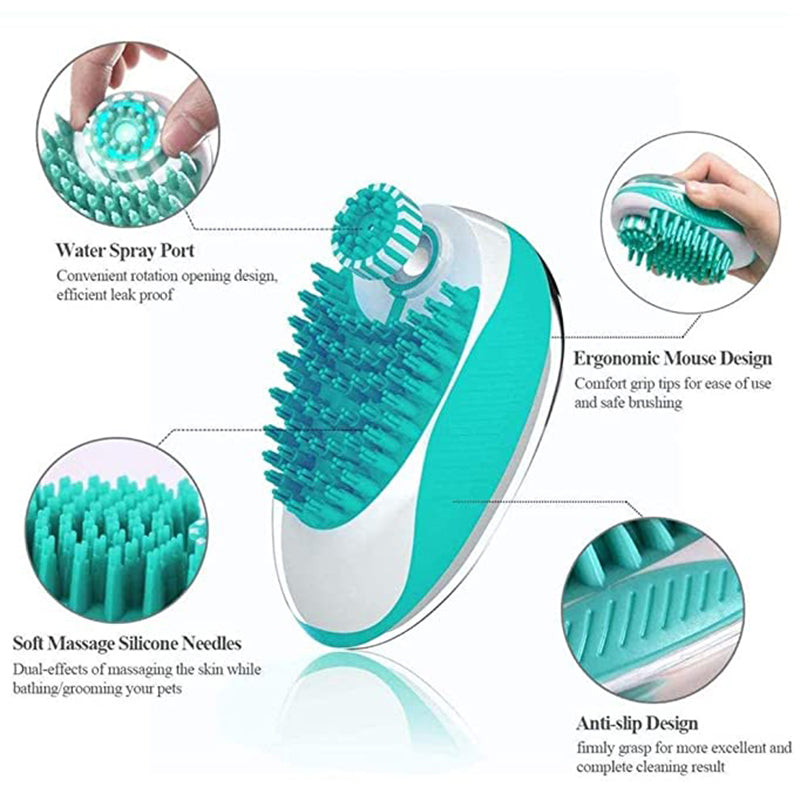 Dual-Action Pet Grooming Tool