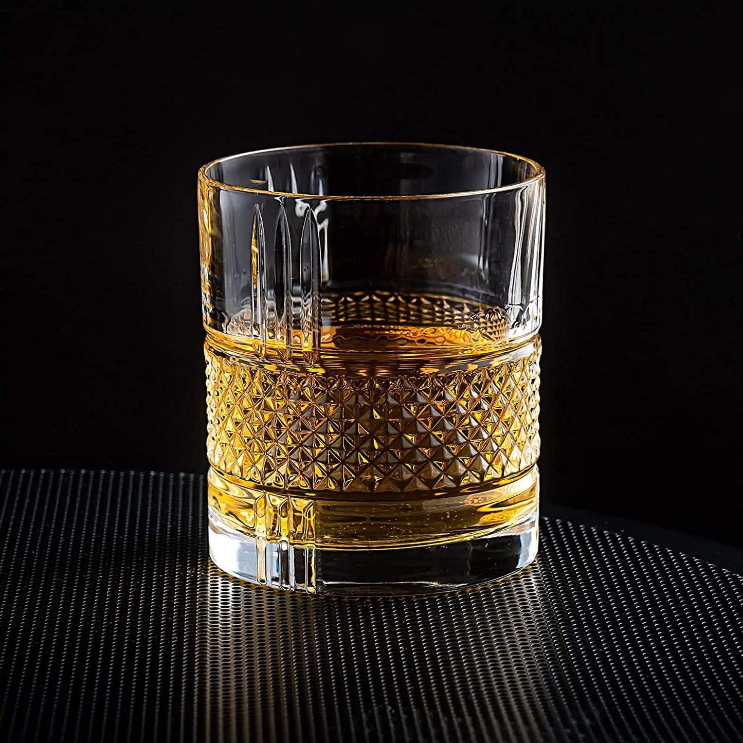 Elite Whiskey Essentials - Stones & Crystal Glass