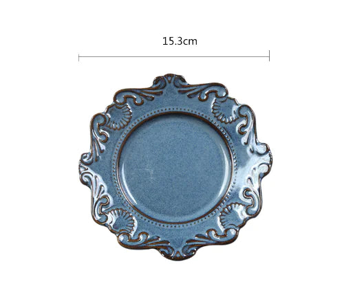 Creative Baroque European Tableware Set (Dinner Plates &amp; Bowls)