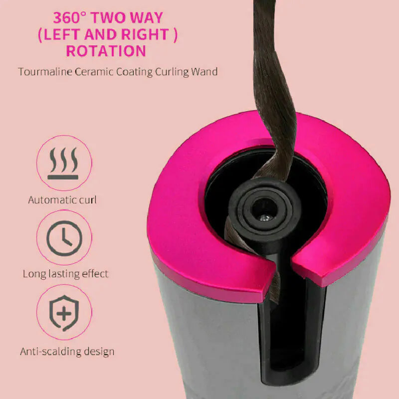 Ceramic Auto Curl Wireless Iron