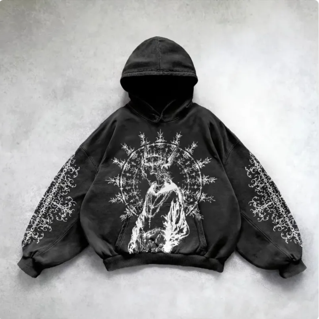 Metro Flair Hooded Art Sweatshirt
