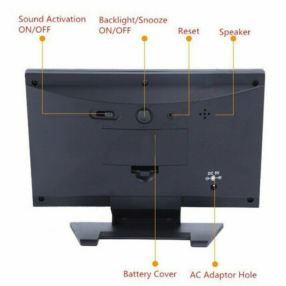 LED Multi-Function Alarm Clock with Weather Display
