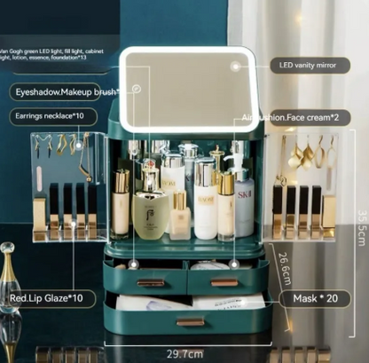 Illuminated Vanity Makeup Organizer ChicCharm