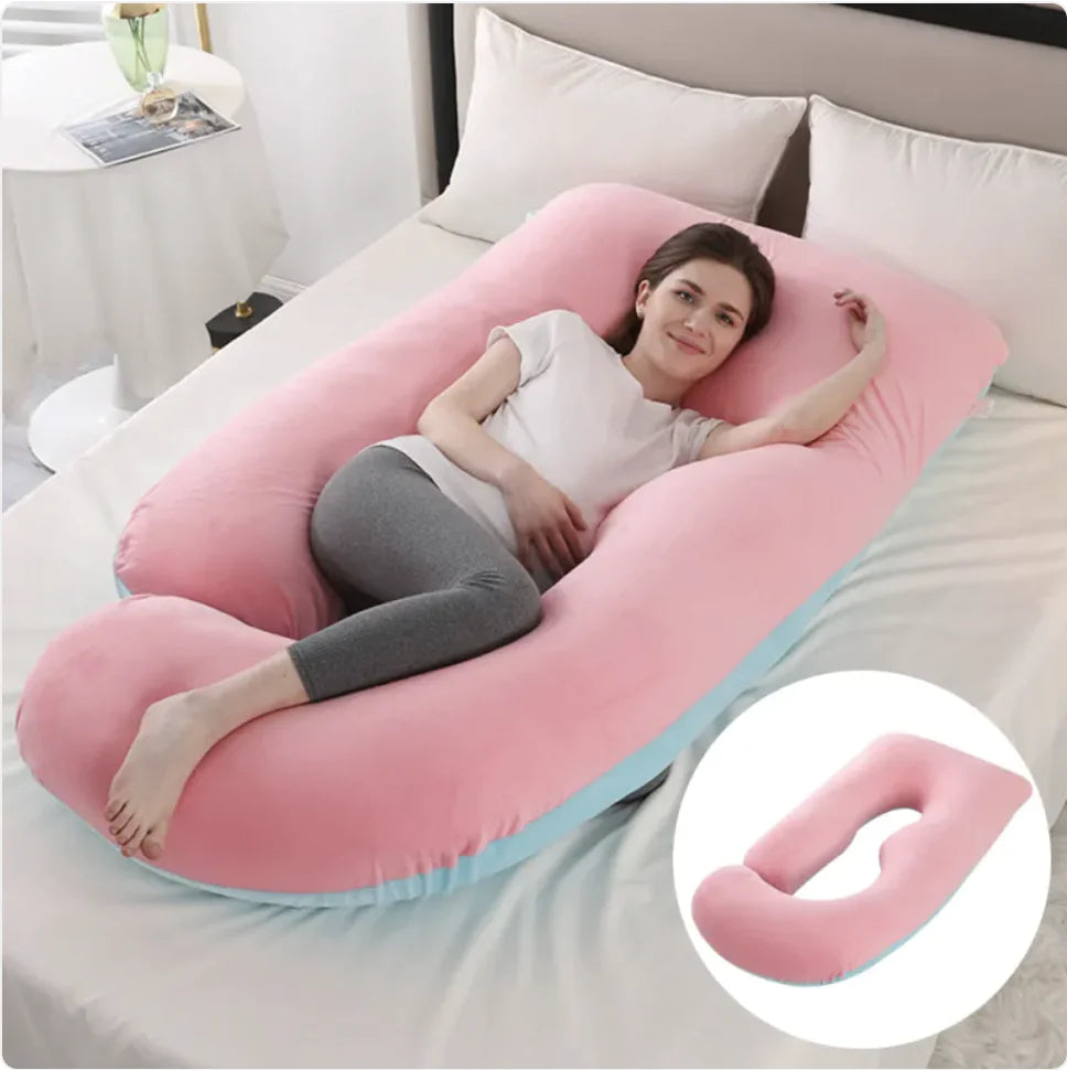 J-Shaped Pregnancy Support Pillow