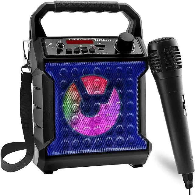 Risebass Mobile Karaoke System with Party Lights