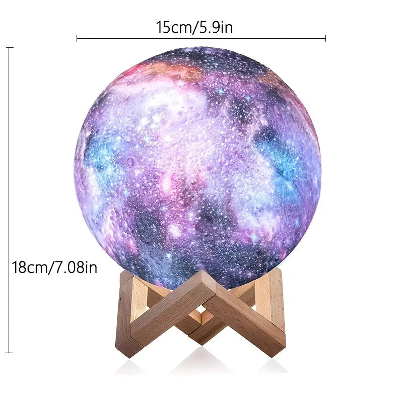 Celestial 16-Color LED Moon Lamp
