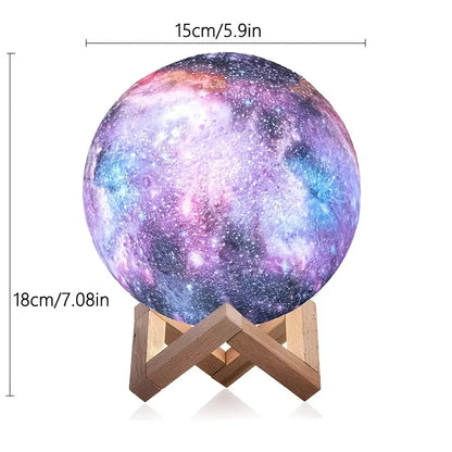 Celestial 16-Color LED Moon Lamp