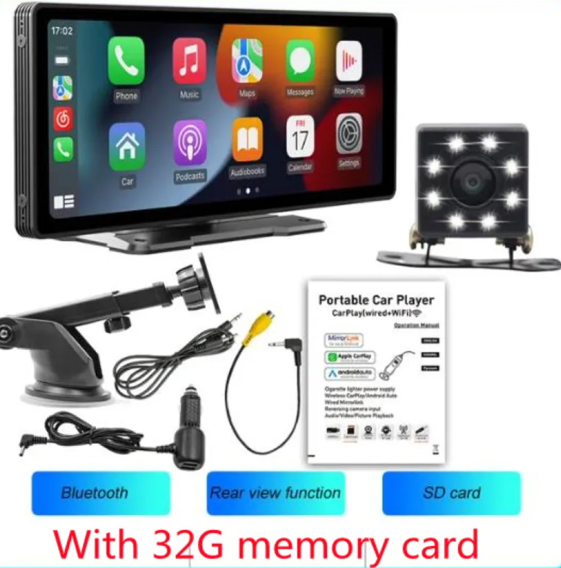 Compact Travel Car MP5 Player