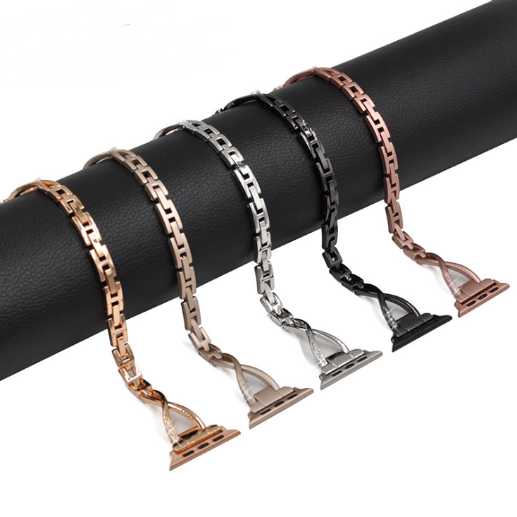 Diamond X-Link Stainless Apple Watch Strap
