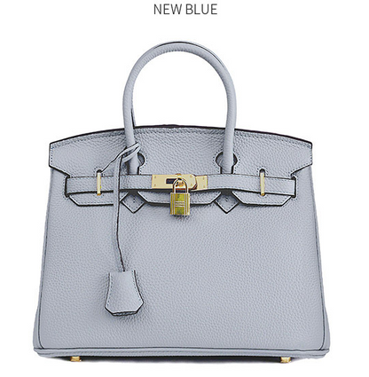 Platinum Top-Layer Cowhide Handbag