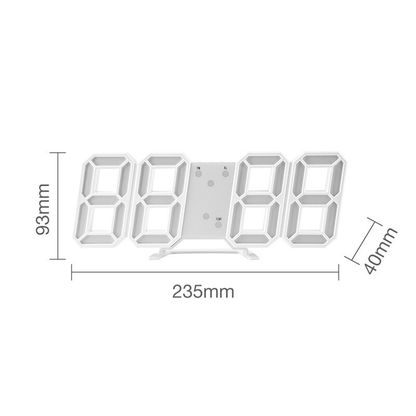 3D LED Digital Wall Clock with USB
