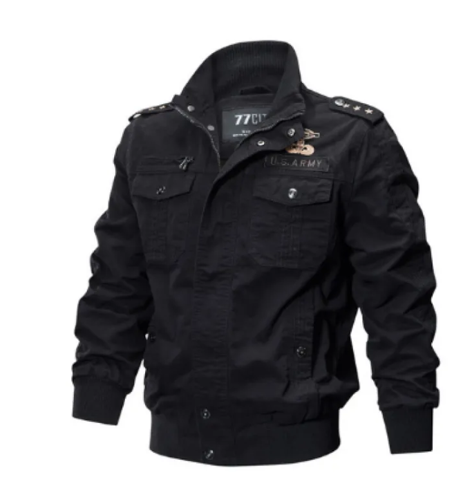 Vintage Cotton Flight Jacket for Men