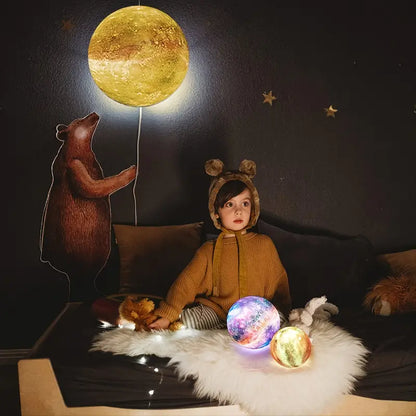 Celestial 16-Color LED Moon Lamp