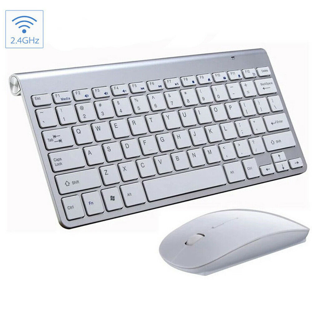 Compact Wireless Keyboard &amp; Mouse Set for Mac/PC