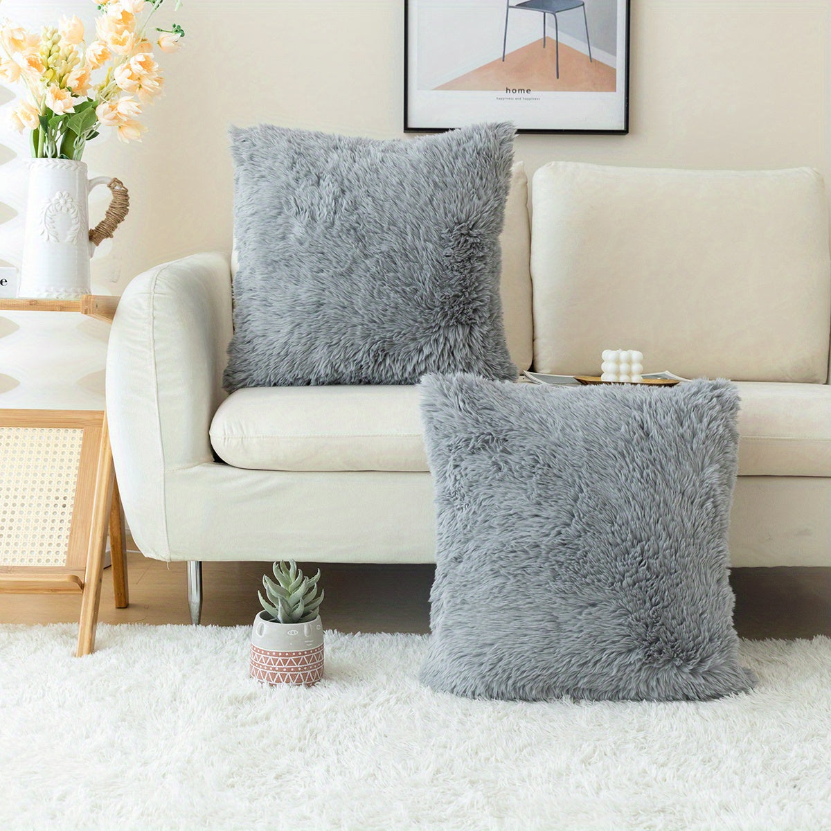 Chic Plush Cushion Covers