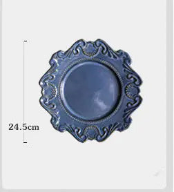 Creative Baroque European Tableware Set (Dinner Plates &amp; Bowls)