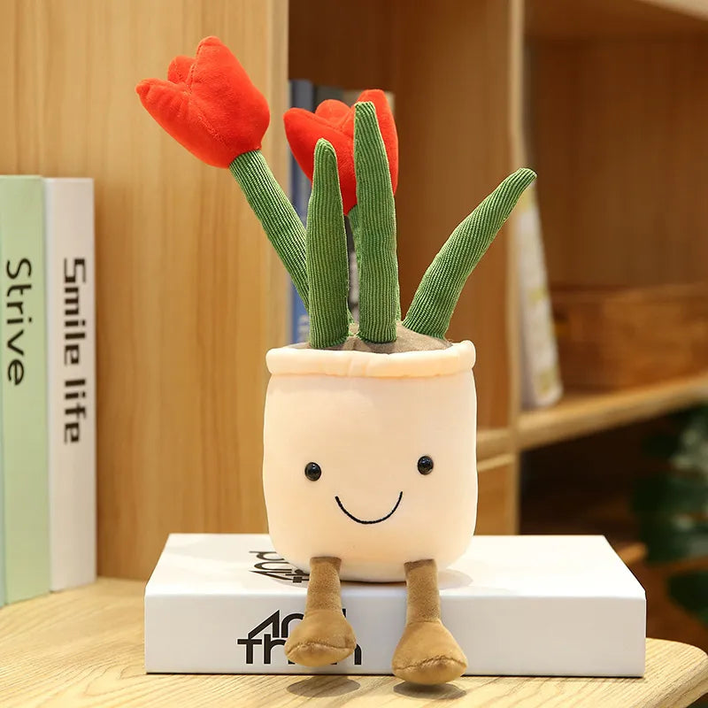 Cheerful Tulip Plush Ornament