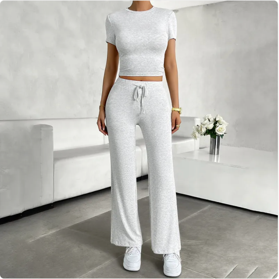 Chic Urban Round Neck Set