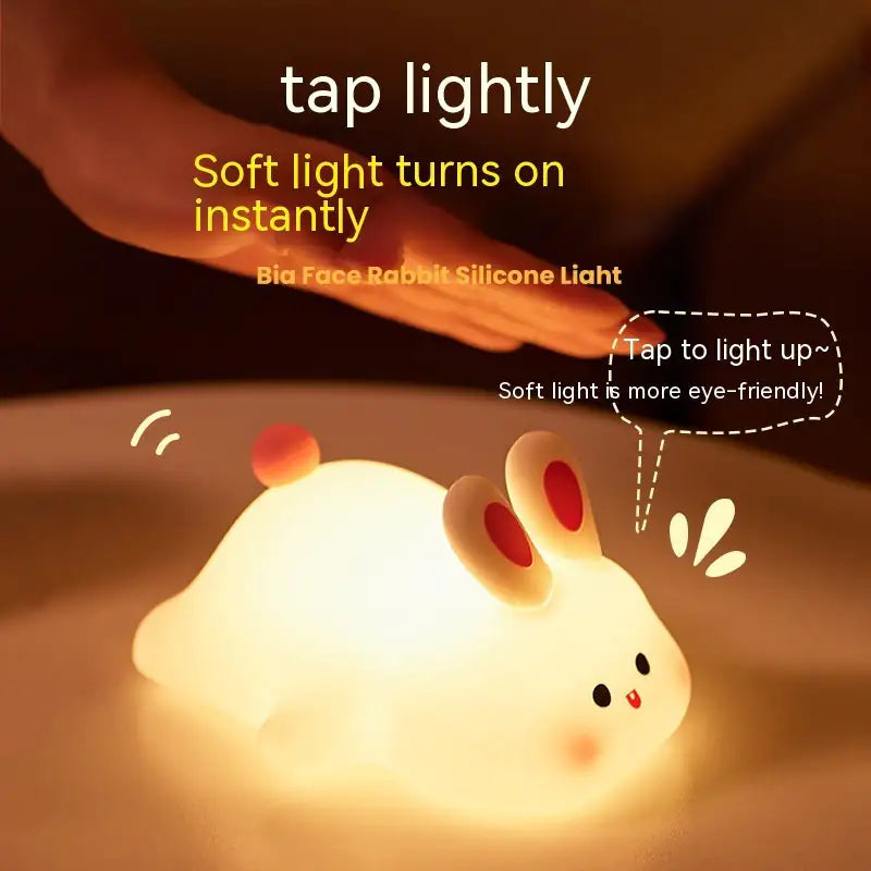 Rabbit Silicone Night Light with Touch Sensor